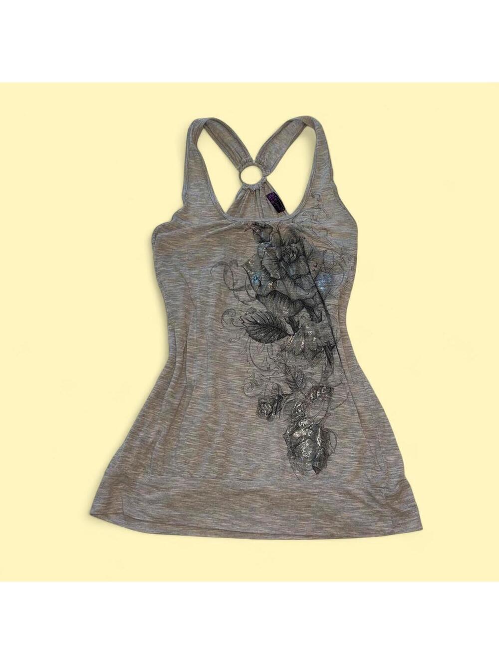 Agenda Clothing Women's Grey and Brown Vests-tanks-cami